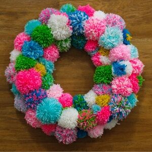 Pompom wreath